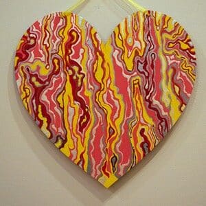 image of painted heart
